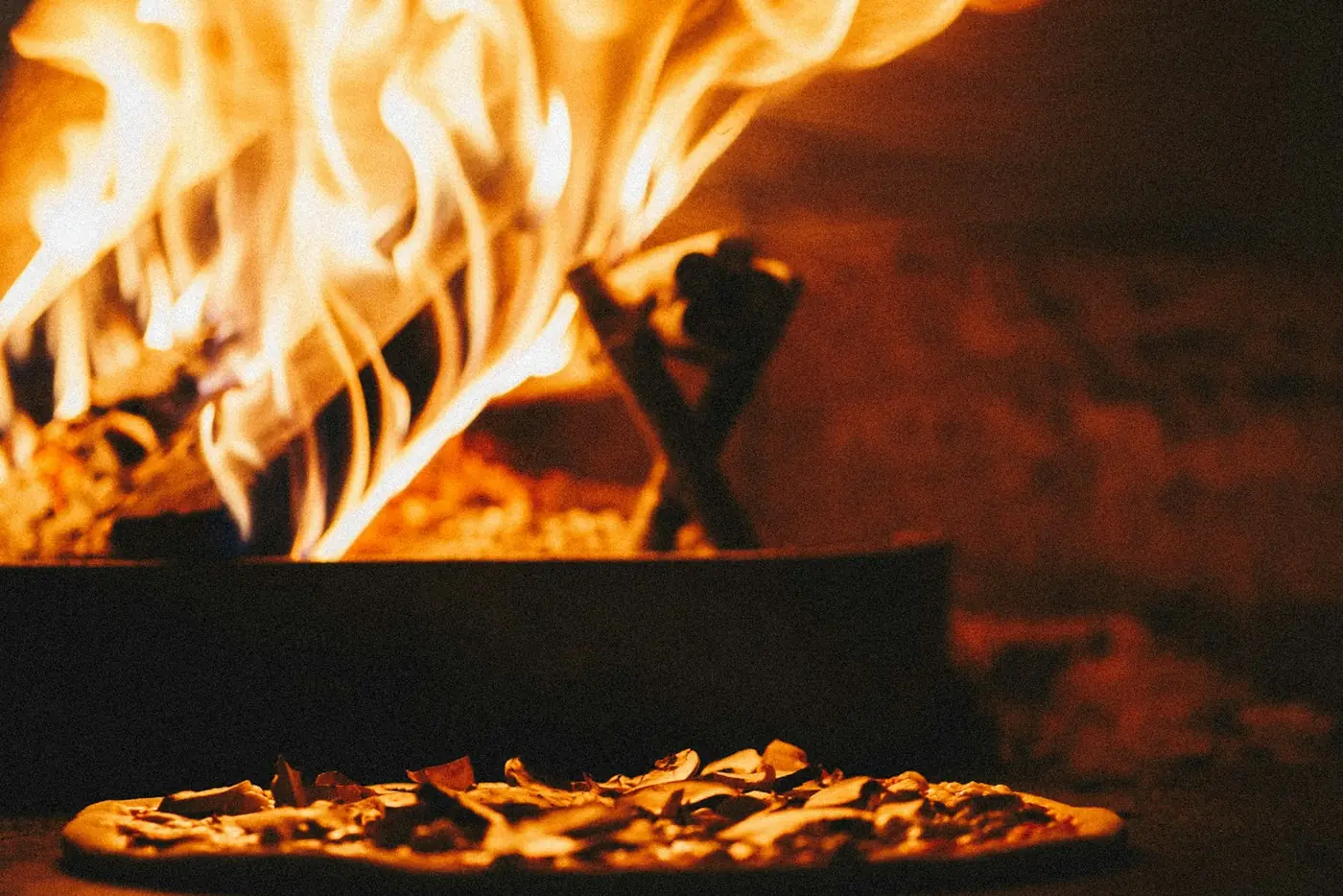 The fire